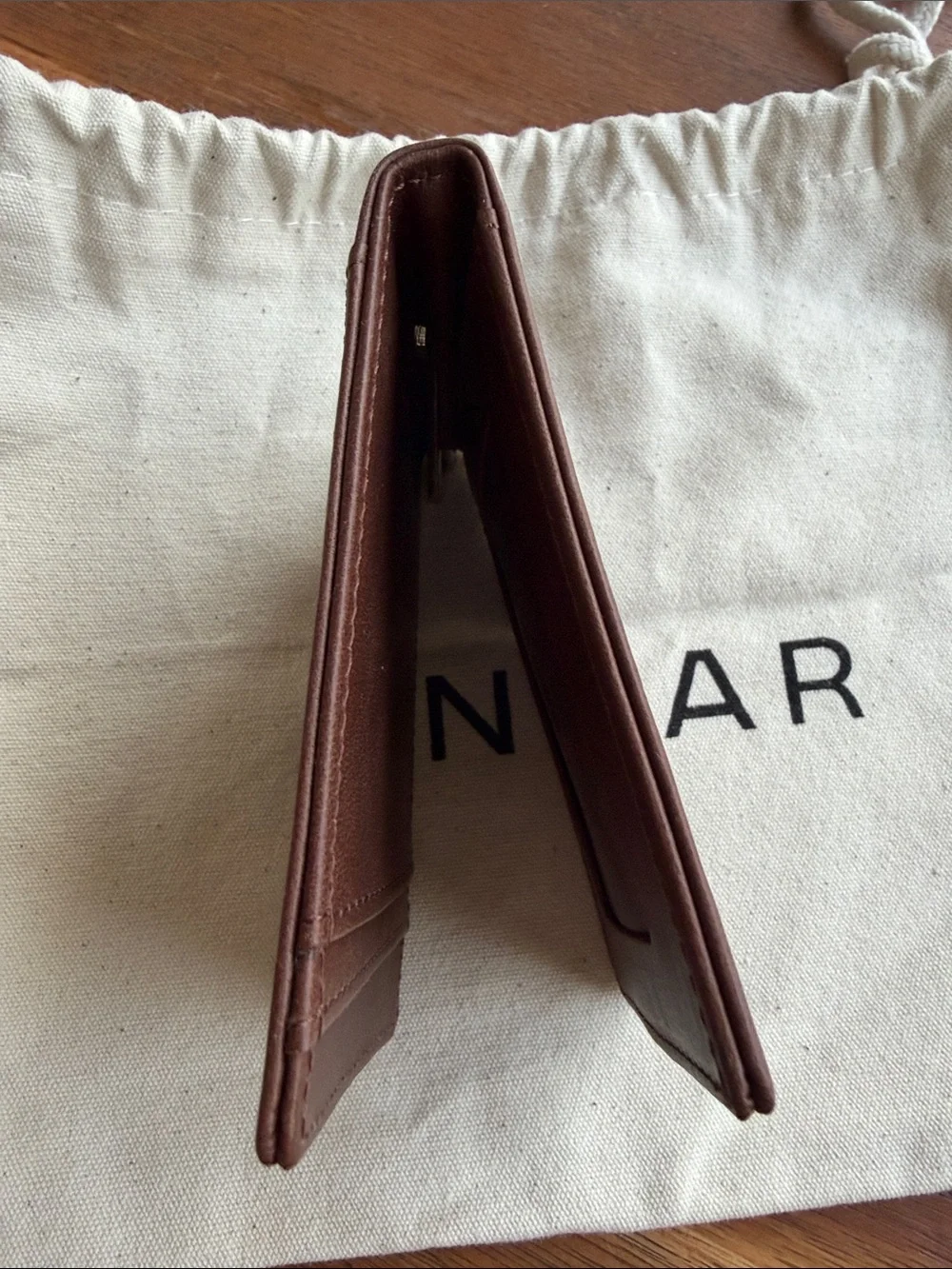 UFC x ANDAR Brown Leather Card Wallet